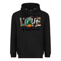 Black Western For The Love of Halloween Heavyweight Hoodie - texasbilliewilder