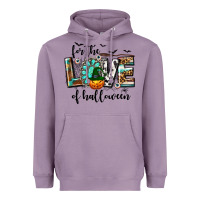 Lavender Western For The Love of Halloween Heavyweight Hoodie - texasbilliewilder