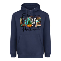 Navy Western For The Love of Halloween Heavyweight Hoodie - texasbilliewilder