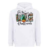 White Western For The Love of Halloween Heavyweight Hoodie - texasbilliewilder