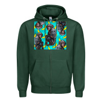 Sports Green Chimpanzee And Banana Zipper Hoodie - LillyAllenDesigns
