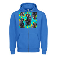 True Royal Chimpanzee And Banana Zipper Hoodie - LillyAllenDesigns