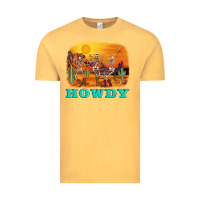 Vintage Mustard western skeleton Vintage Tee - AdoDesignShop