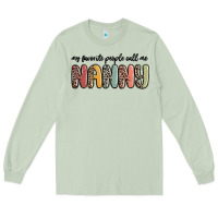 Matcha my favorite people call me nanny Long Sleeve Tee - MaliasSmallBusiness