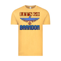 Vintage Mustard let's go brandon thunderbird Vintage Tee - Jasminsmagicworld