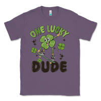 Lavender one lucky dude Classic Tee - MaliasSmallBusiness