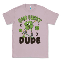 Lilac one lucky dude Classic Tee - MaliasSmallBusiness