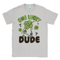 Moon Dust one lucky dude Classic Tee - MaliasSmallBusiness