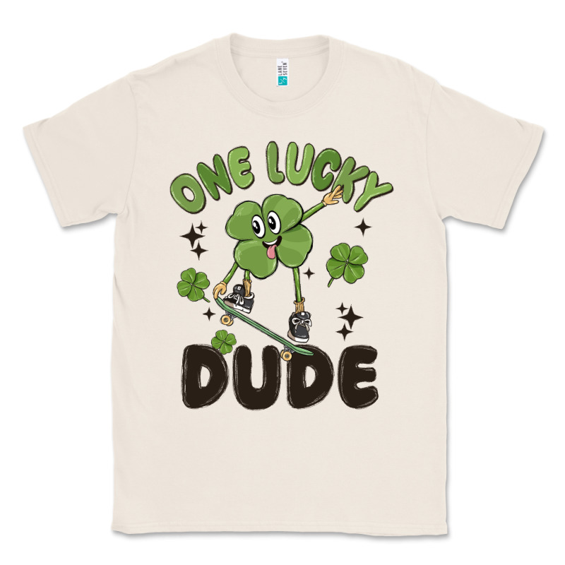 One Lucky Dude Classic Tee by MaliasSmallBusiness | Teevron