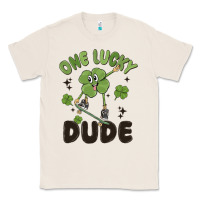 Natural one lucky dude Classic Tee - MaliasSmallBusiness