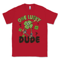 Red one lucky dude Classic Tee - MaliasSmallBusiness