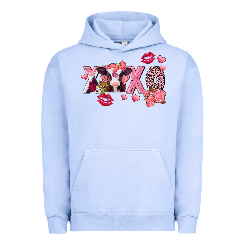 Xoxo Baby Cow Valentine's Day Urban Hoodie by FaDigitalArtStudio | Teevron