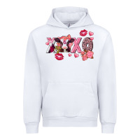 White Xoxo baby Cow Valentine's Day Urban Hoodie - FaDigitalArtStudio