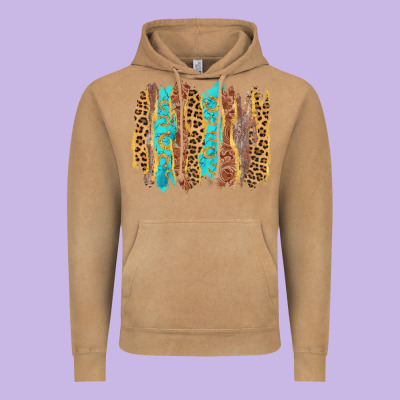 Western Brushstrokes Vintage Hoodie Designed By Adodesignshop