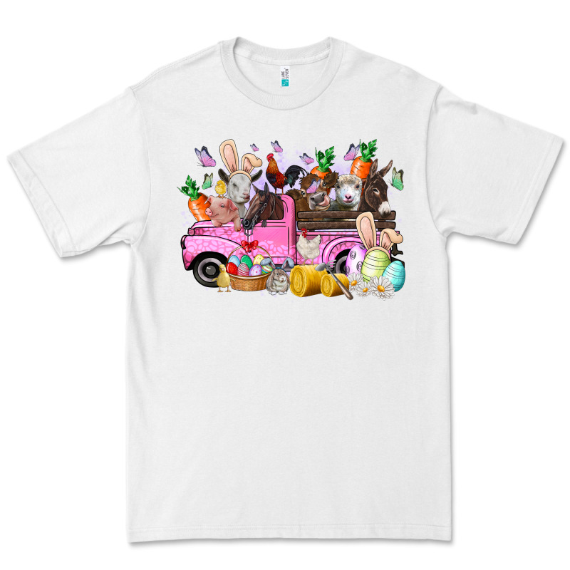 Easter Day Farm Animals Truck Premium Tee by RacoonDesign | Teevron