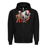 Black Christmas Baboon Baby And Mama Zipper Hoodie - LillyAllenDesigns