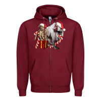 Burgundy Christmas Baboon Baby And Mama Zipper Hoodie - LillyAllenDesigns