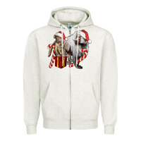 Oatmeal Heather Christmas Baboon Baby And Mama Zipper Hoodie - LillyAllenDesigns