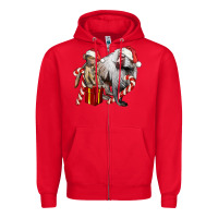 Red Christmas Baboon Baby And Mama Zipper Hoodie - LillyAllenDesigns