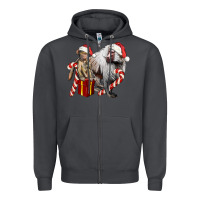 Smoke Christmas Baboon Baby And Mama Zipper Hoodie - LillyAllenDesigns