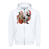 White Christmas Baboon Baby And Mama Zipper Hoodie - LillyAllenDesigns