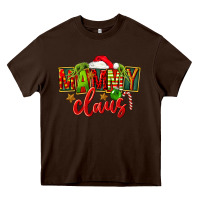 Chocolate Brown christmas mammy claus Heavy Core Tee - FaDigitalArtStudio