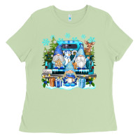 Matcha snowman gnome truck Ladies Tee - texasbilliewilder