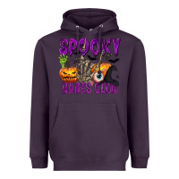 Plum Spooky babes club Heavyweight Hoodie - texasbilliewilder