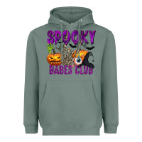 Sage Spooky babes club Heavyweight Hoodie - texasbilliewilder