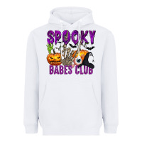 White Spooky babes club Heavyweight Hoodie - texasbilliewilder