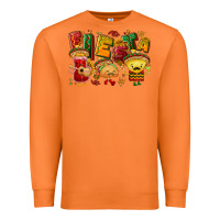 Carrot Fiesta with taco, nacho, souce Premium Sweatshirt - NancyCooperArtShop
