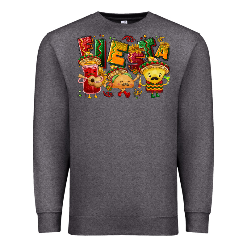 Fiesta With Taco, Nacho, Souce Premium Sweatshirt by NancyCooperArtShop | Teevron