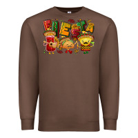 Chestnut Fiesta with taco, nacho, souce Premium Sweatshirt - NancyCooperArtShop