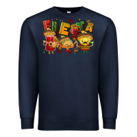 Navy Fiesta with taco, nacho, souce Premium Sweatshirt - NancyCooperArtShop