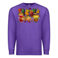 Purple Fiesta with taco, nacho, souce Premium Sweatshirt - NancyCooperArtShop