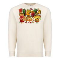 Sandshell Fiesta with taco, nacho, souce Premium Sweatshirt - NancyCooperArtShop