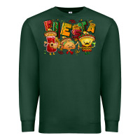 Sports Green Fiesta with taco, nacho, souce Premium Sweatshirt - NancyCooperArtShop
