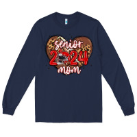 Navy senior 2024 mom football Long Sleeve Tee - MaliasSmallBusiness