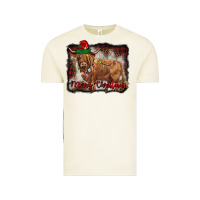 Vintage Arctic merry christmas highland cow Vintage Tee - BarkalooDesign