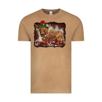 Vintage Camel merry christmas highland cow Vintage Tee - BarkalooDesign