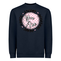 Navy you are strong Heavyweight Sweatshirt - MaliasSmallBusiness