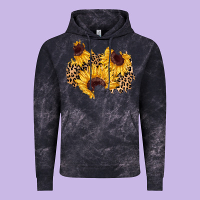 Sunflower Leopard Patch Vintage Hoodie Designed By Adodesignshop