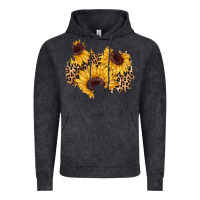 Vintage Black sunflower leopard patch Vintage Hoodie - AdoDesignShop