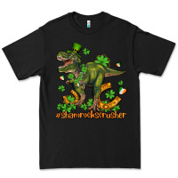 Black shamrockscrusher t rex and horseshoe Premium Tee - AdoDesignShop
