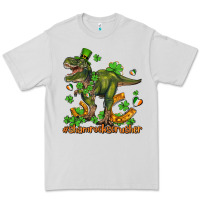 Dove Grey shamrockscrusher t rex and horseshoe Premium Tee - AdoDesignShop