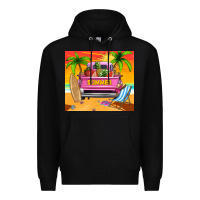 Black summer truck Premium Hoodie - TumblerDesignByShophia