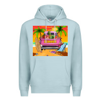 Blue Mist summer truck Premium Hoodie - TumblerDesignByShophia