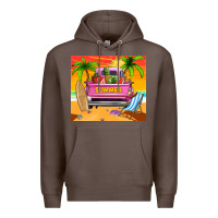 Coffee summer truck Premium Hoodie - TumblerDesignByShophia