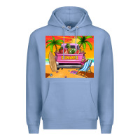 Colony Blue summer truck Premium Hoodie - TumblerDesignByShophia