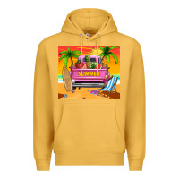 Mustard summer truck Premium Hoodie - TumblerDesignByShophia